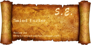 Smied Eszter névjegykártya